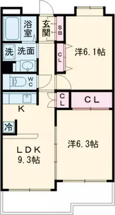 PLENDY-HILLS高幡不動【2階】の間取り
