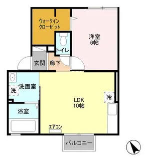 テラス冨士 B【2階】の間取り