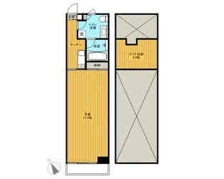 山梨県甲府市北口1【マンション】の間取り