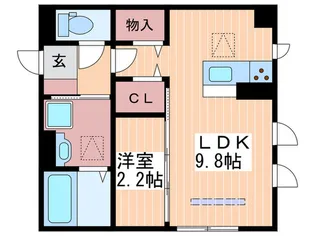 セントラルスクエア庚午【3階】の間取り