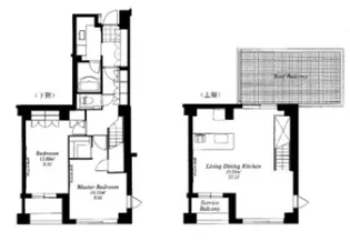 フレンシア外苑西【7階】の間取り