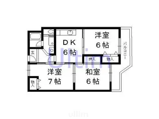 コーポラス大洋向島【3階】の間取り