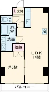 フォリア西川田【1階】の間取り