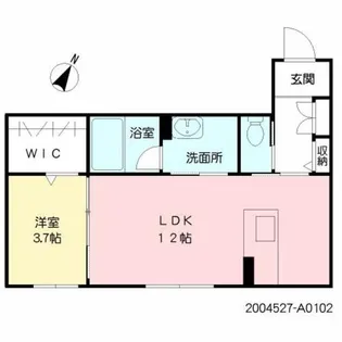 シャーメゾン三川【1階】の間取り