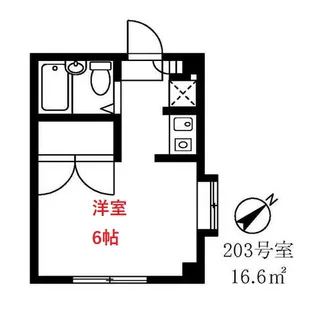 若葉ハウス【2階】の間取り