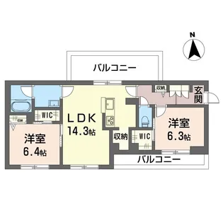 セントリビエ【3階】の間取り