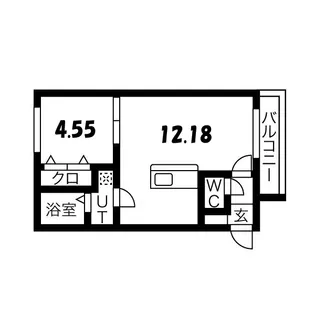 プリヴィエール美園【4階】の間取り