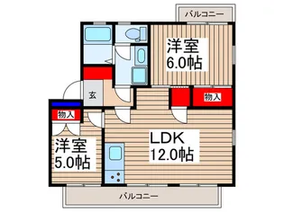 サニ-ハイツ【1階】の間取り
