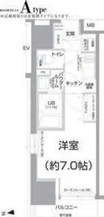 エスリード大手前【6階】の間取り