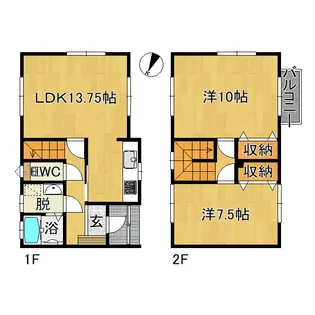 青森県弘前市大字泉野3【一戸建】の間取り