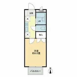 櫻ハウス大八木【1階】の間取り