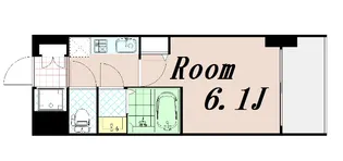 エステムコート京都西院【1階】の間取り