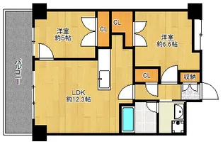 レクシア鶴見【5階】の間取り