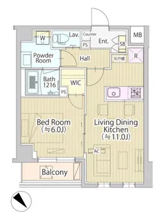 セリジェ池尻大橋【3階】の間取り