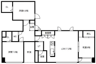 メゾンラコム【2階】の間取り