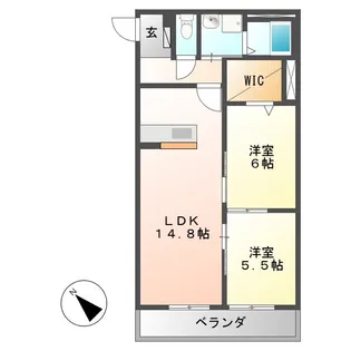 ハートフル・ゴリオン【3階】の間取り