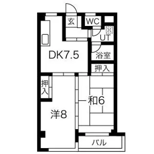 メゾン徳III【1階】の間取り