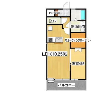 グランテージ向山【2階】の間取り