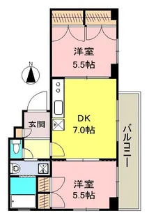 トランセード【8階】の間取り