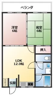 ホワイトテラス【4階】の間取り