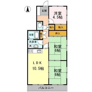 フレンドリー雅【4階】の間取り