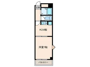 Aフラット【1階】の間取り