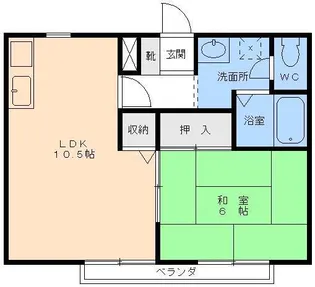 サンガーデン星岡【2階】の間取り