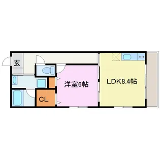 レジデンス雅都【4階】の間取り