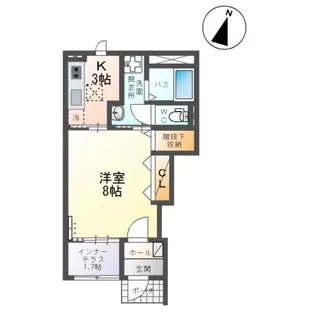 エスポア ドマーニ【1階】の間取り