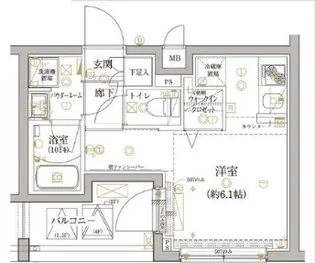 レアライズ立石【4階】の間取り