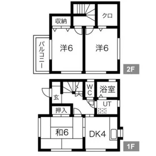 埼玉県越谷市蒲生本町【一戸建】の間取り