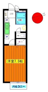 東京都八王子市大塚【アパート】の間取り