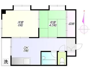 西小山桜並木マンション【4階】の間取り