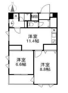 月村マンション30【10階】の間取り