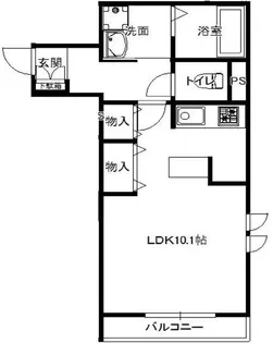 FRIEDEN HAUS中山【2階】の間取り