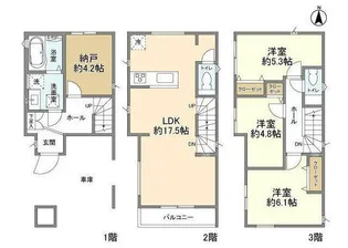 東京都足立区扇1【一戸建】の間取り