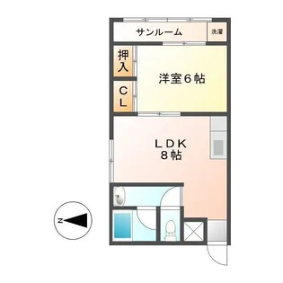 ウエストバレイハイツ【1階】の間取り