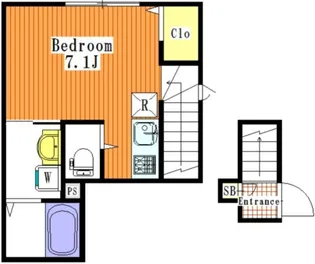 東京都葛飾区東金町3【アパート】の間取り