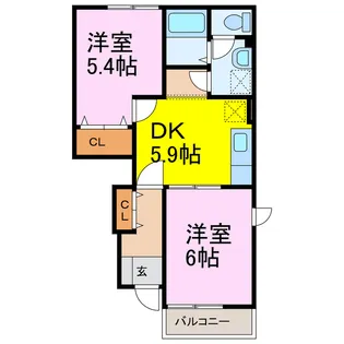 カレント【1階】の間取り