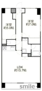 ル・サンク西市【10階】の間取り