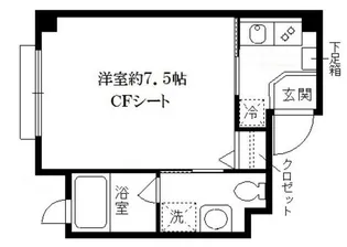 カーサ躑躅ヶ丘【3階】の間取り