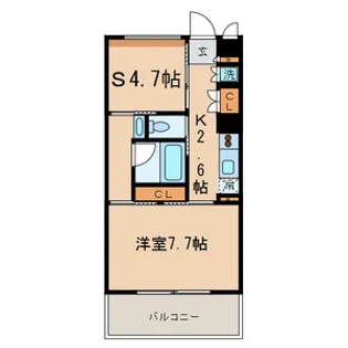 Kエリタージュ【2階】の間取り