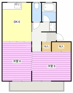 コーポ神谷I【2階】の間取り