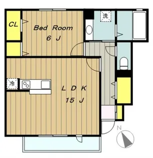 ヴェルドミール2【1階】の間取り