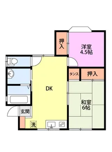 コーポ田中【2階】の間取り