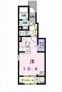 ヘリオス【1階】の間取り