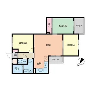 アゼリアガーデン【2階】の間取り