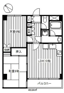 スカイスクレーパー【3階】の間取り