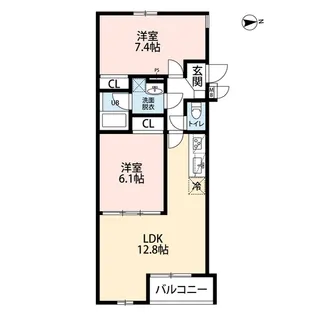 Sky Rokucho【1階】の間取り