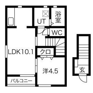 エスペランサIII【2階】の間取り